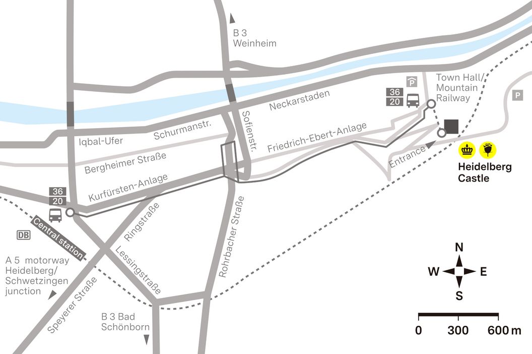 How to get to Heidelberg Palace