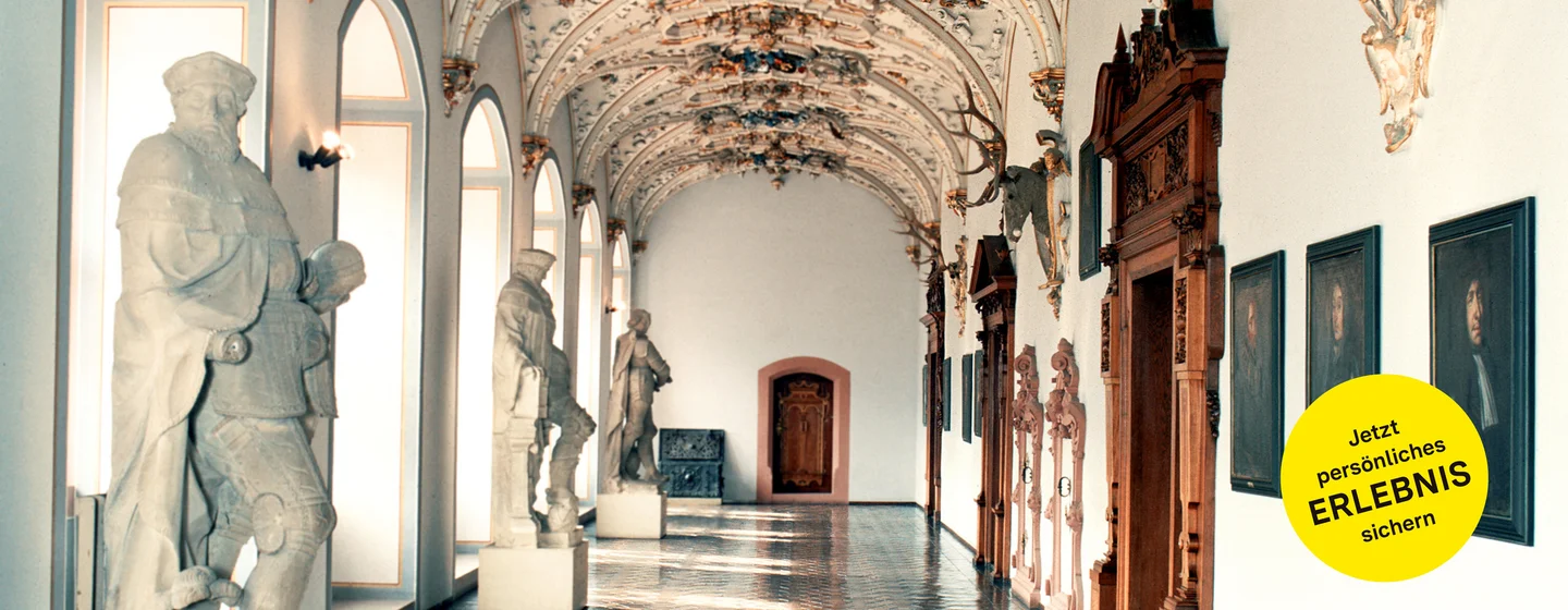 Schloss Heidelberg, Decke im Flur des Friedrichbaus